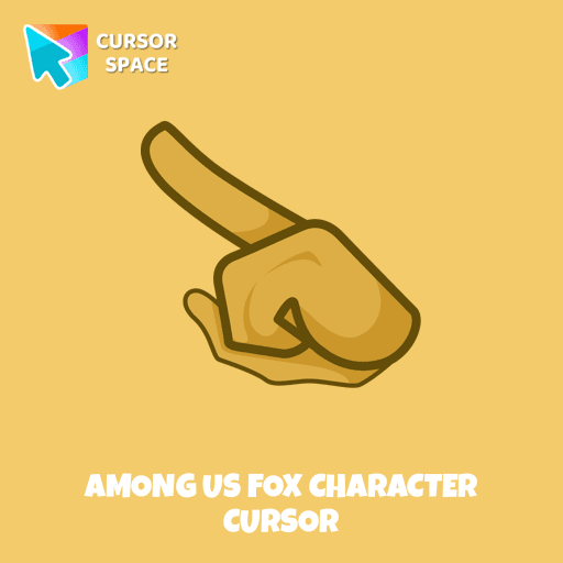 Among Us Fox Character cursor arrow cursor